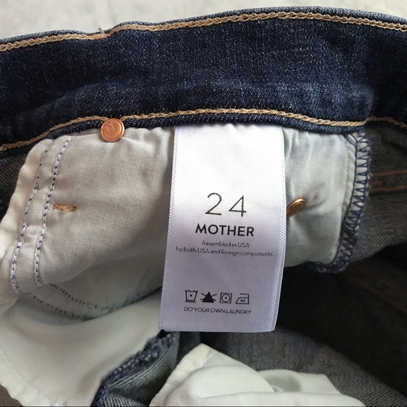 MOTHER The Charmer Fray Patch Shorts Girl Crush 24 - Picture 9 of 15